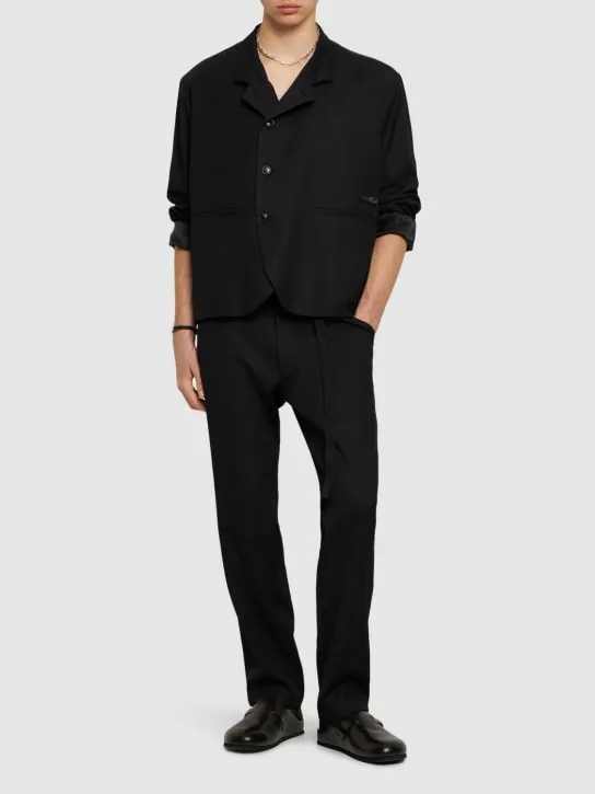 4SDesigns   Viscose &amp; cotton twill blazer 