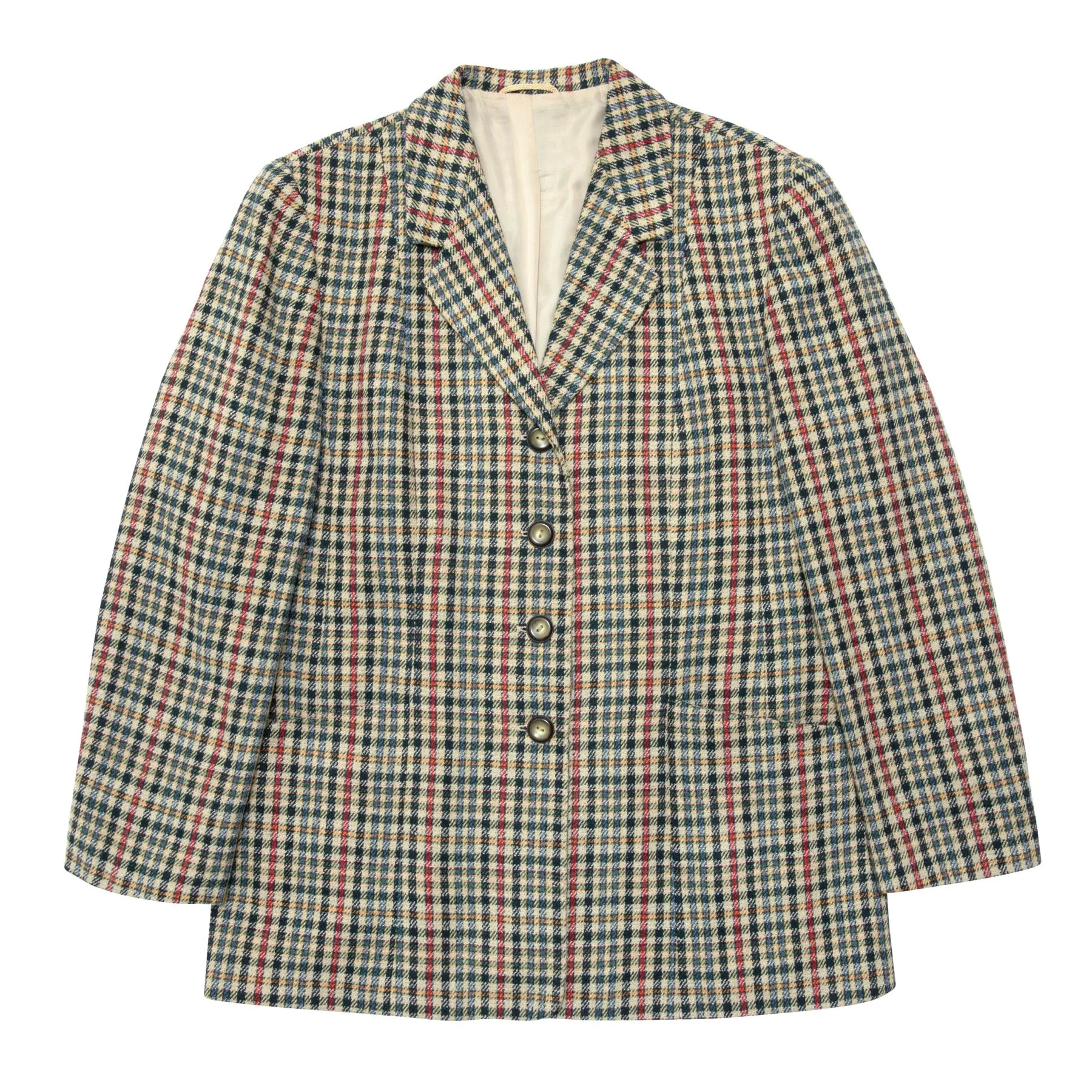 70s Academia Glen Check Tweed Sports Jacket