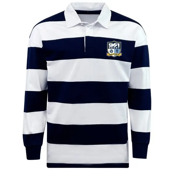 901 Rugby Classic Long Sleeve Hooped Rugby Jersey