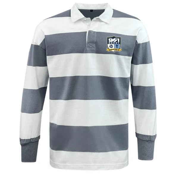 901 Rugby Classic Long Sleeve Hooped Rugby Jersey