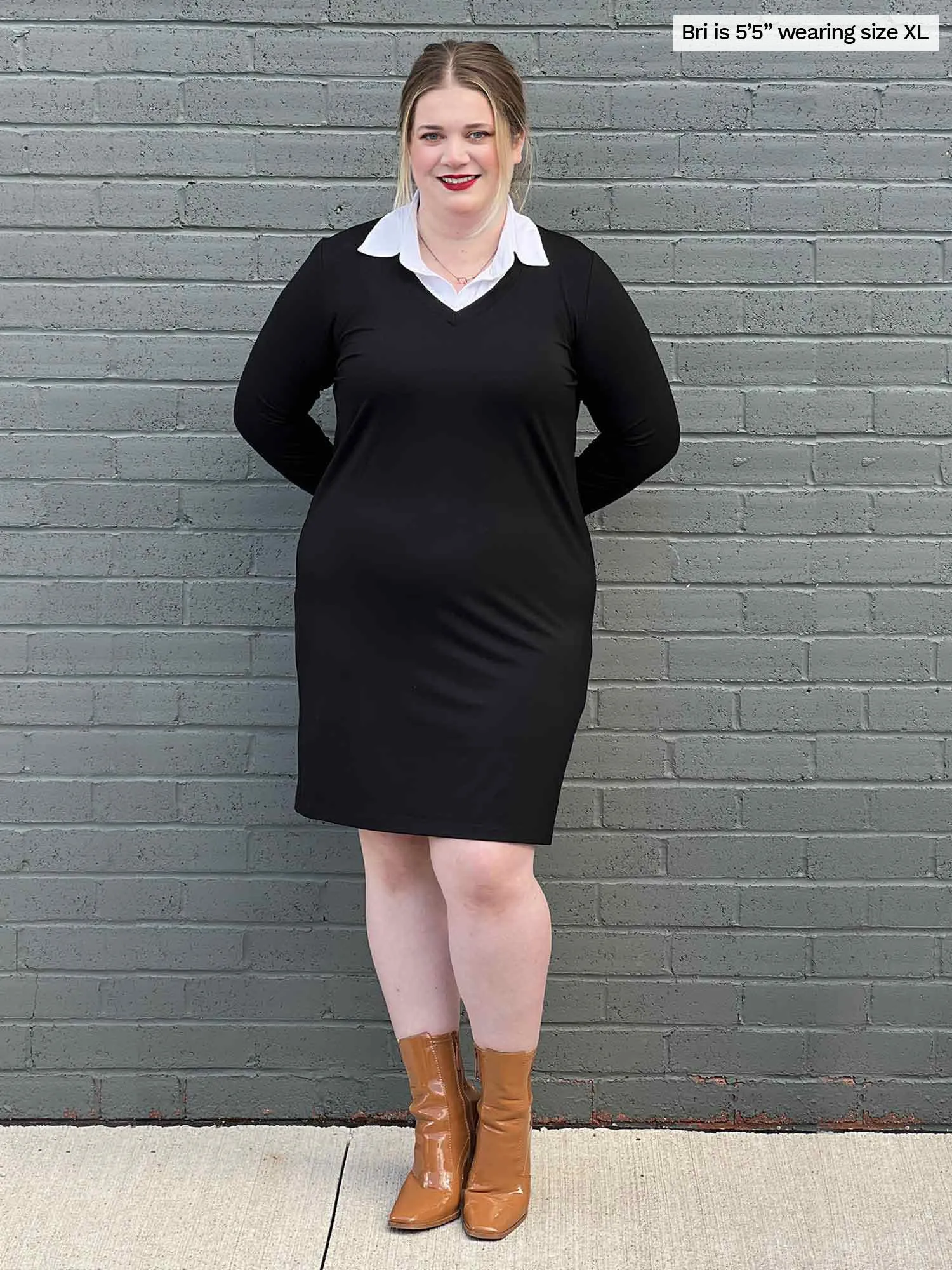 Adelaide collared long sleeve dress - FINAL SALE