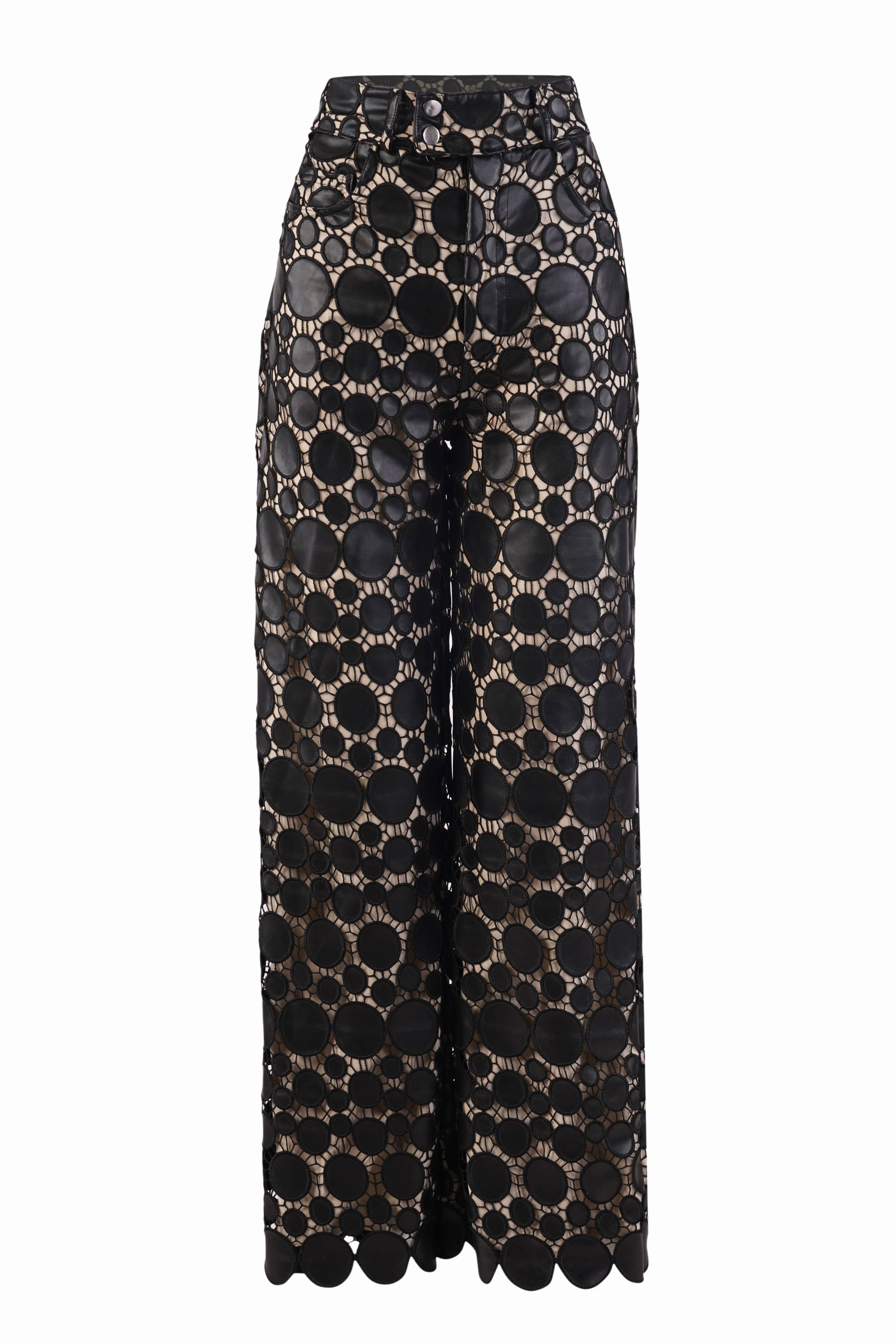 Auric Gold Printed Crop Top and Pants Co-ord Set