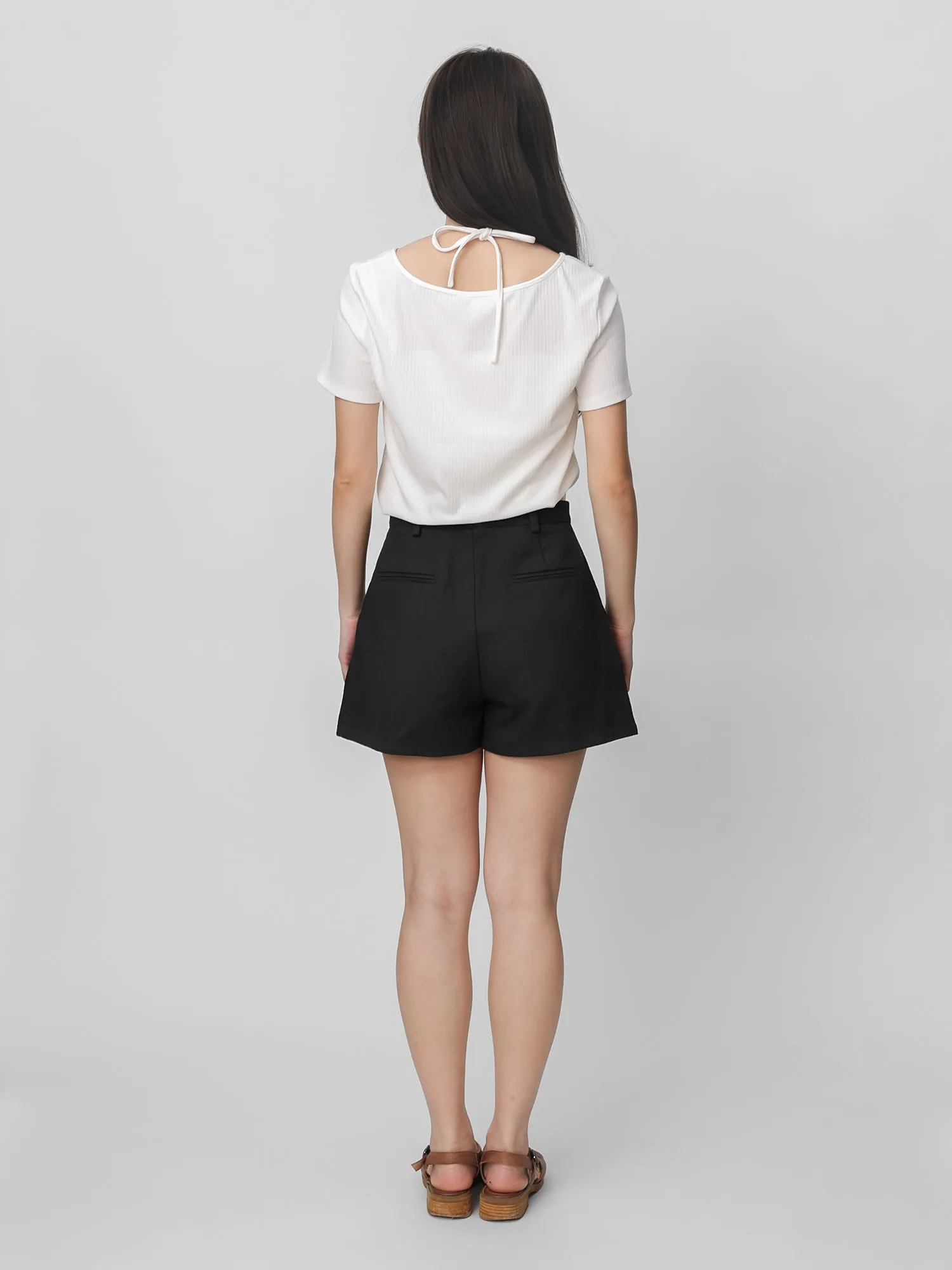 Azure Tie Neck Top