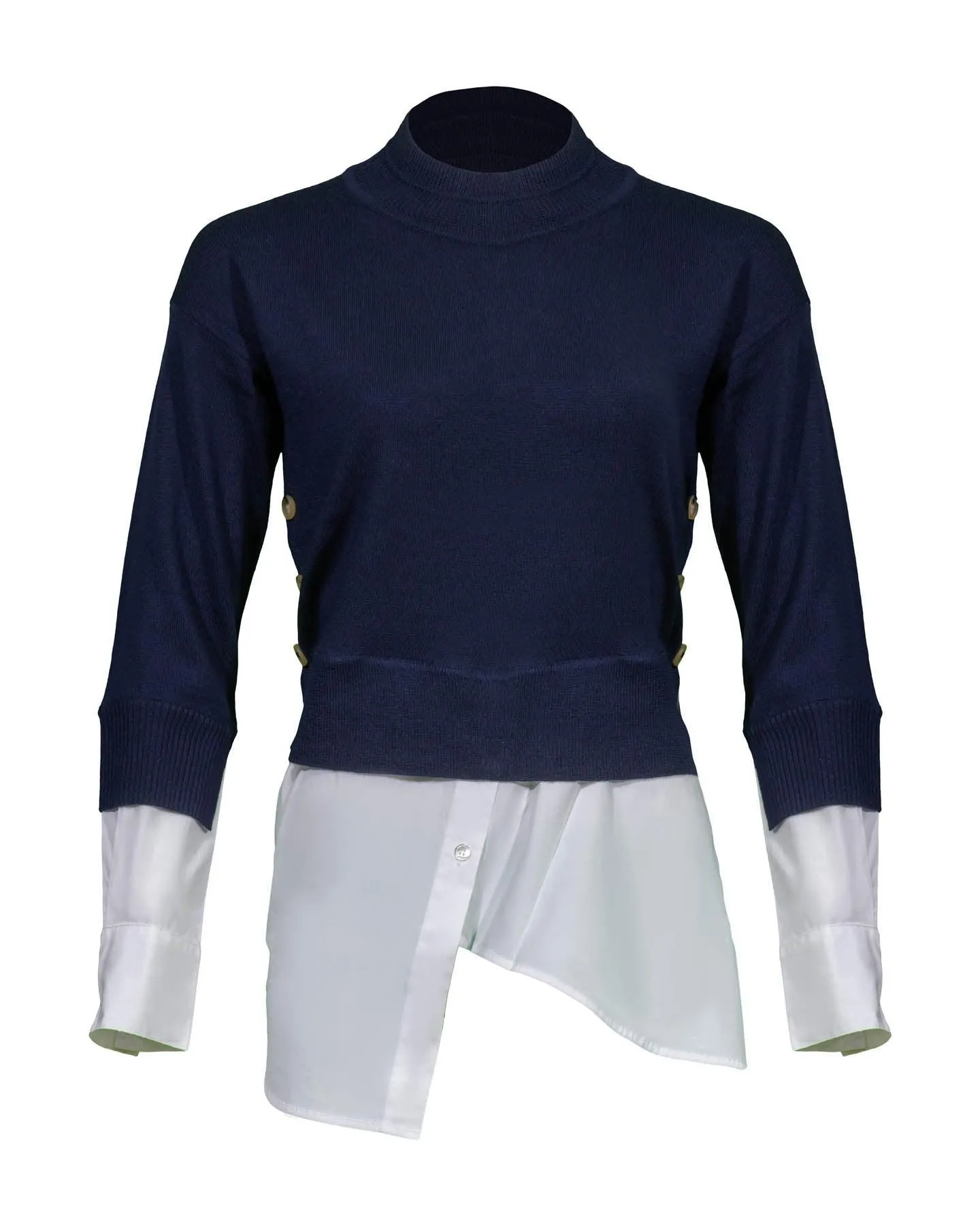 Beri Mixed Media Pullover