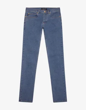 Blue Stretch-Denim Slim Jeans
