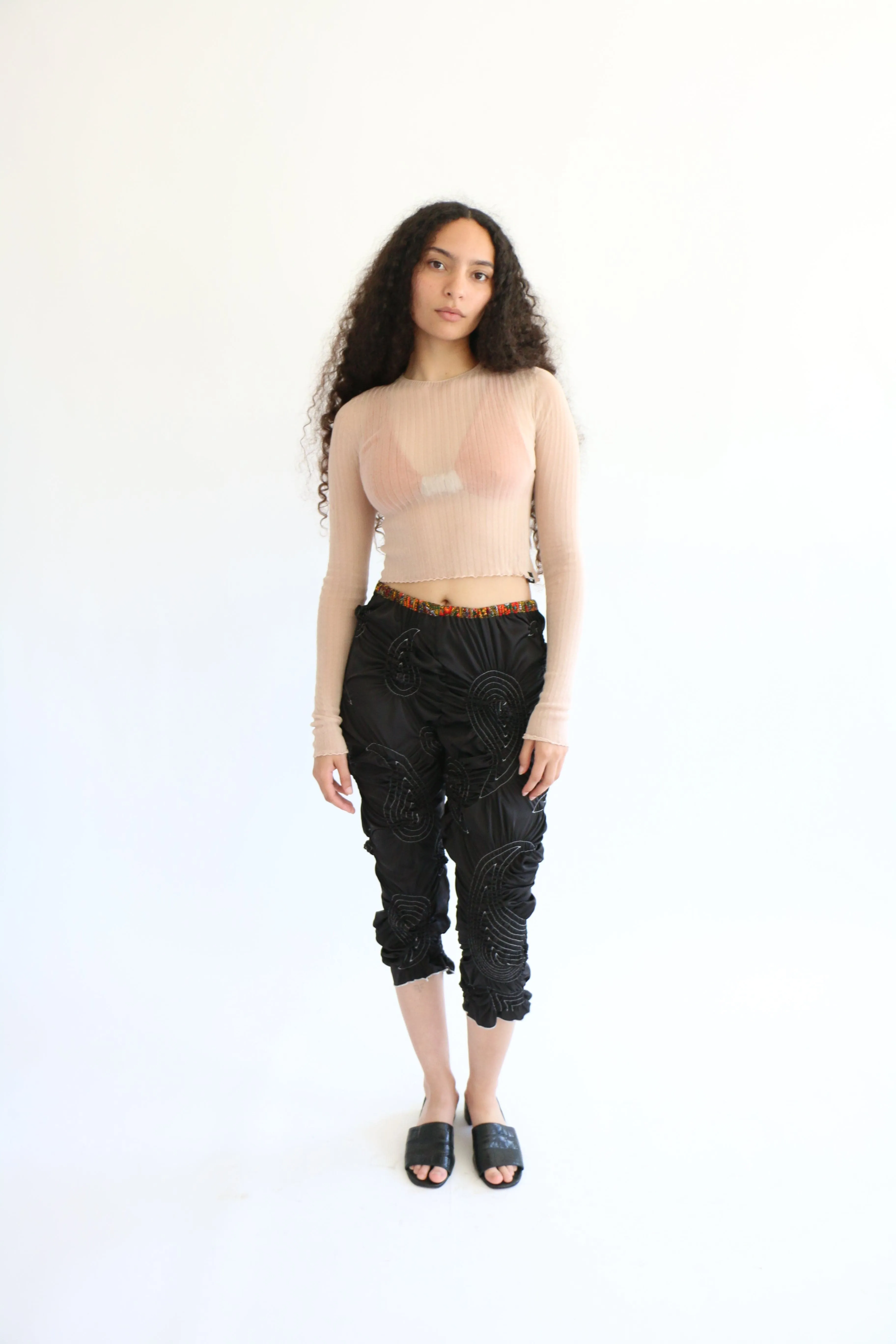 Blush Tulle Crop Top