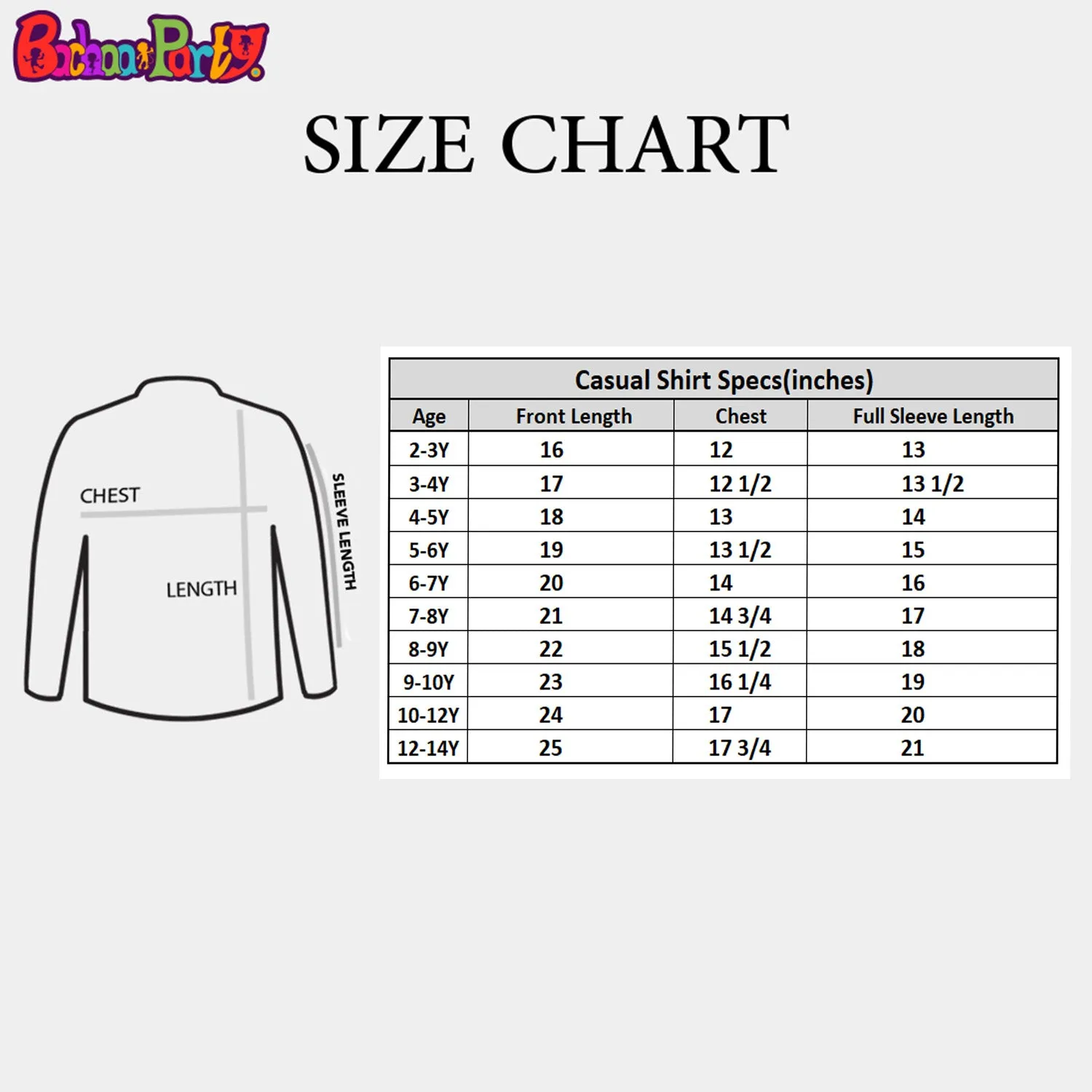 Boys Cotton Casual Shirt Half Placket - GREY