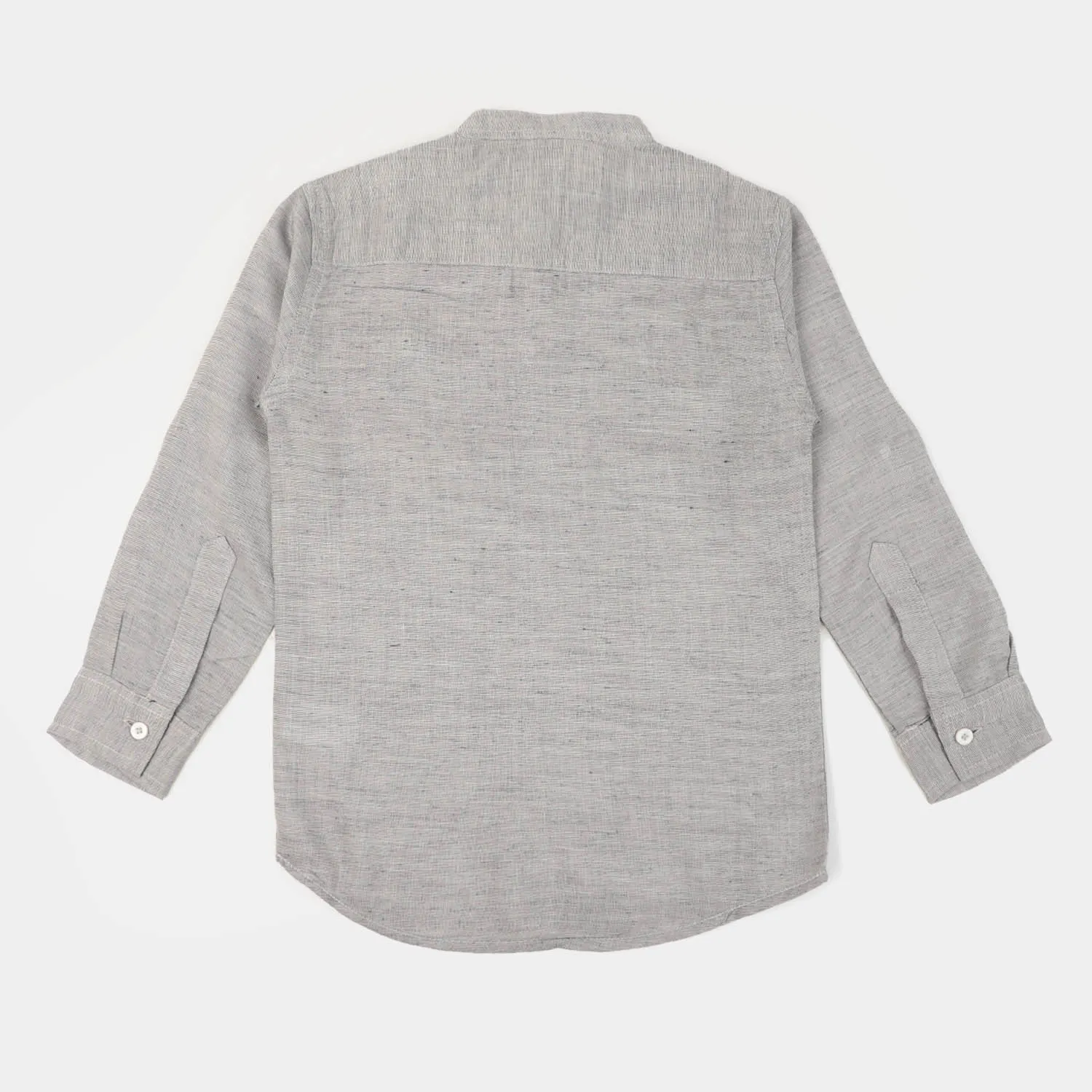 Boys Cotton Casual Shirt Half Placket - GREY
