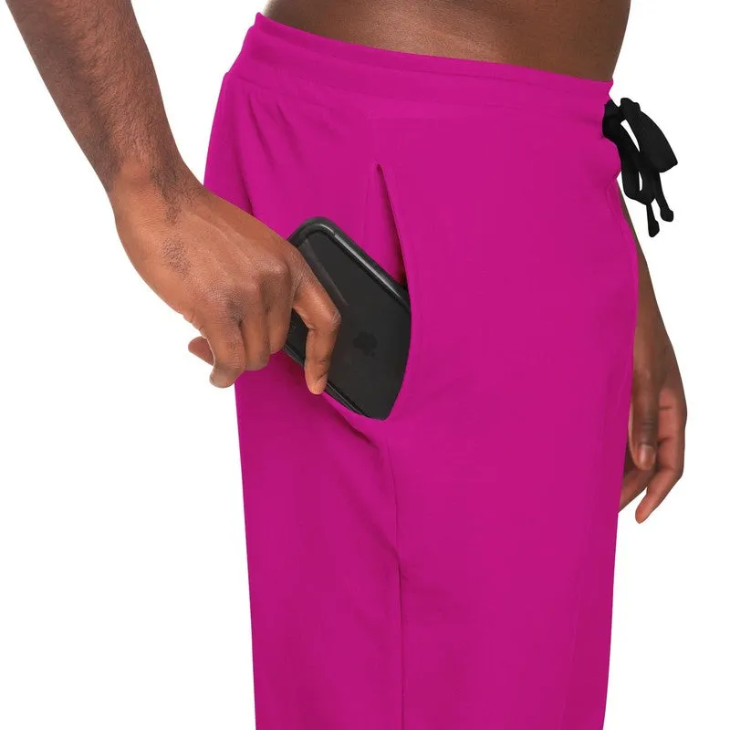Bright Cool Magenta Joggers | Unisex | with PLUS sizes | Bright Pure Cool Magenta | C12M100Y0K0