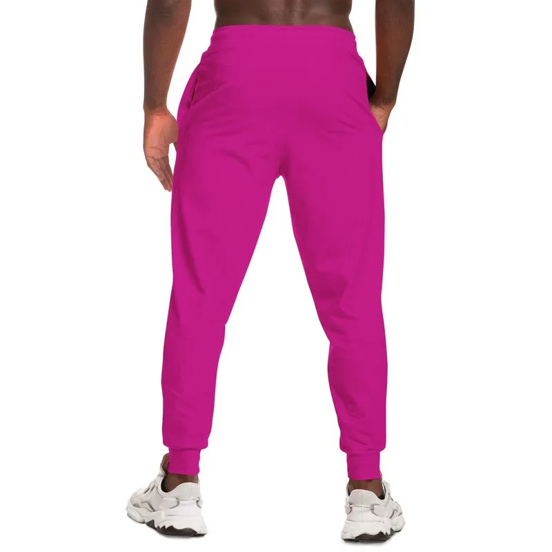 Bright Cool Magenta Joggers | Unisex | with PLUS sizes | Bright Pure Cool Magenta | C12M100Y0K0