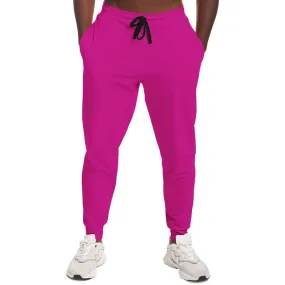 Bright Cool Magenta Joggers | Unisex | with PLUS sizes | Bright Pure Cool Magenta | C12M100Y0K0