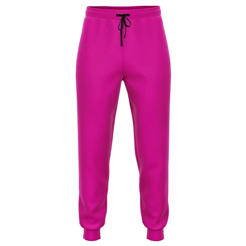 Bright Cool Magenta Joggers | Unisex | with PLUS sizes | Bright Pure Cool Magenta | C12M100Y0K0