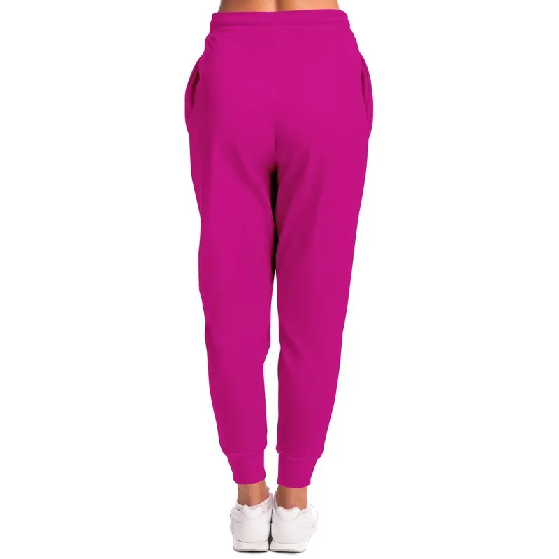 Bright Cool Magenta Joggers | Unisex | with PLUS sizes | Bright Pure Cool Magenta | C12M100Y0K0