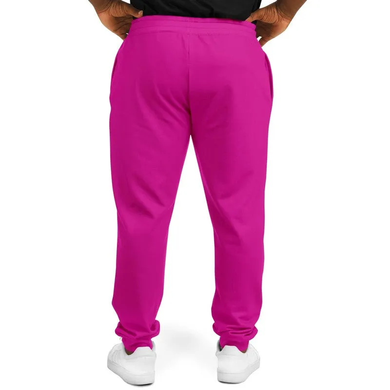 Bright Cool Magenta Joggers | Unisex | with PLUS sizes | Bright Pure Cool Magenta | C12M100Y0K0