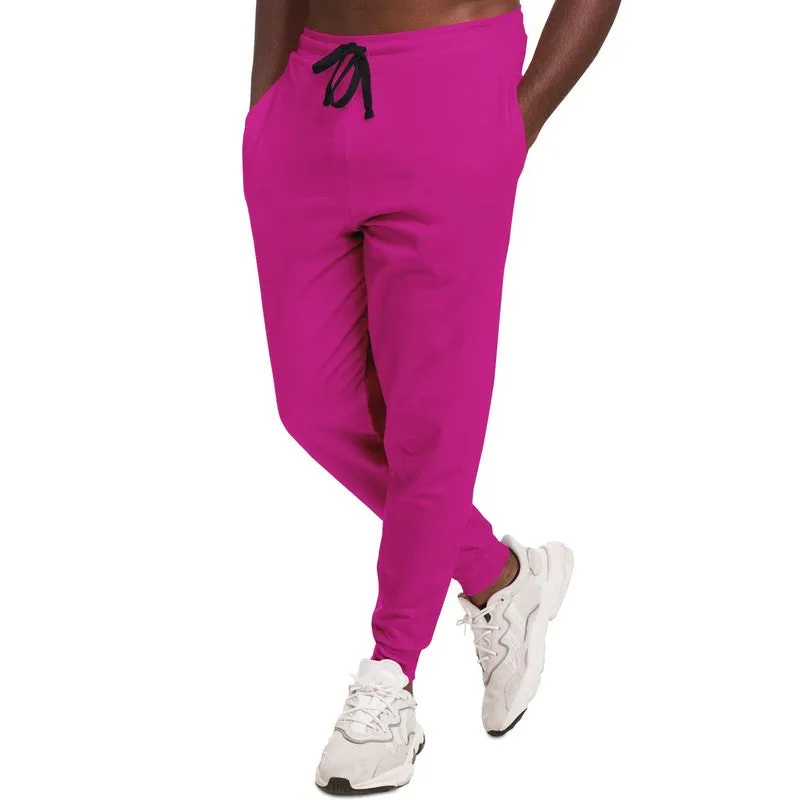 Bright Cool Magenta Joggers | Unisex | with PLUS sizes | Bright Pure Cool Magenta | C12M100Y0K0
