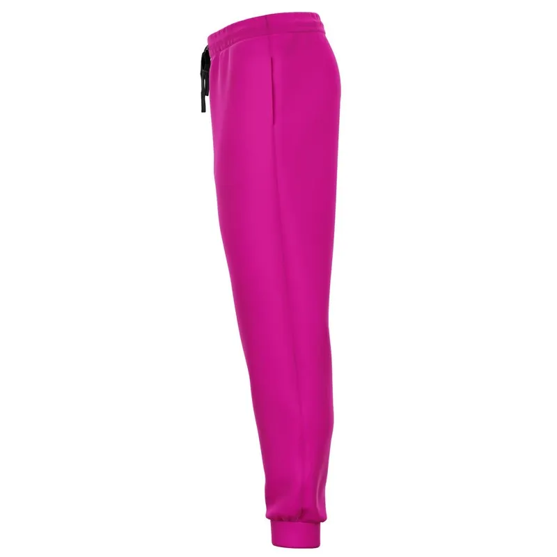 Bright Cool Magenta Joggers | Unisex | with PLUS sizes | Bright Pure Cool Magenta | C12M100Y0K0