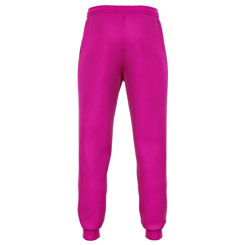 Bright Cool Magenta Joggers | Unisex | with PLUS sizes | Bright Pure Cool Magenta | C12M100Y0K0
