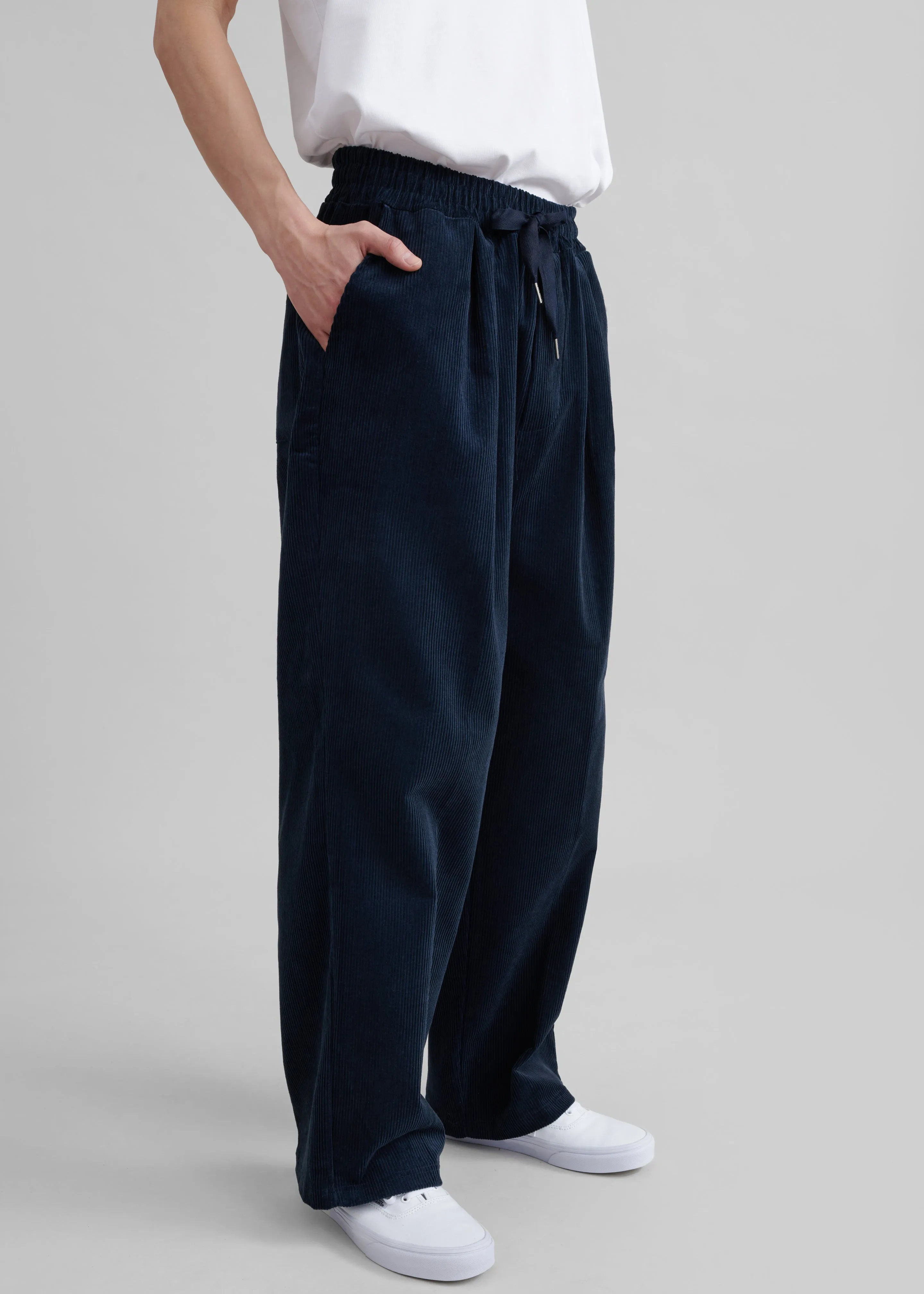 Brixton Corduroy Joggers - Navy