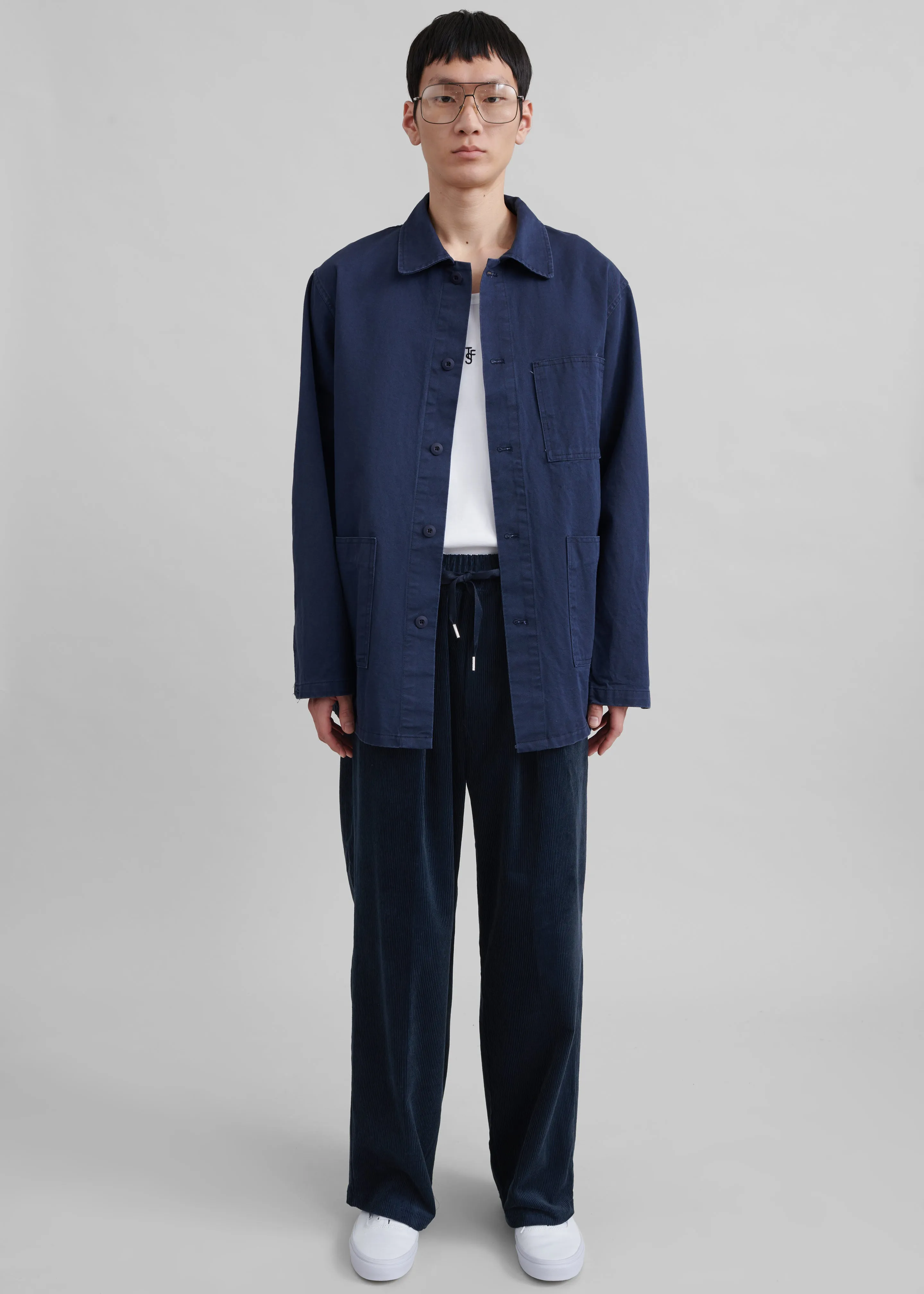 Brixton Corduroy Joggers - Navy