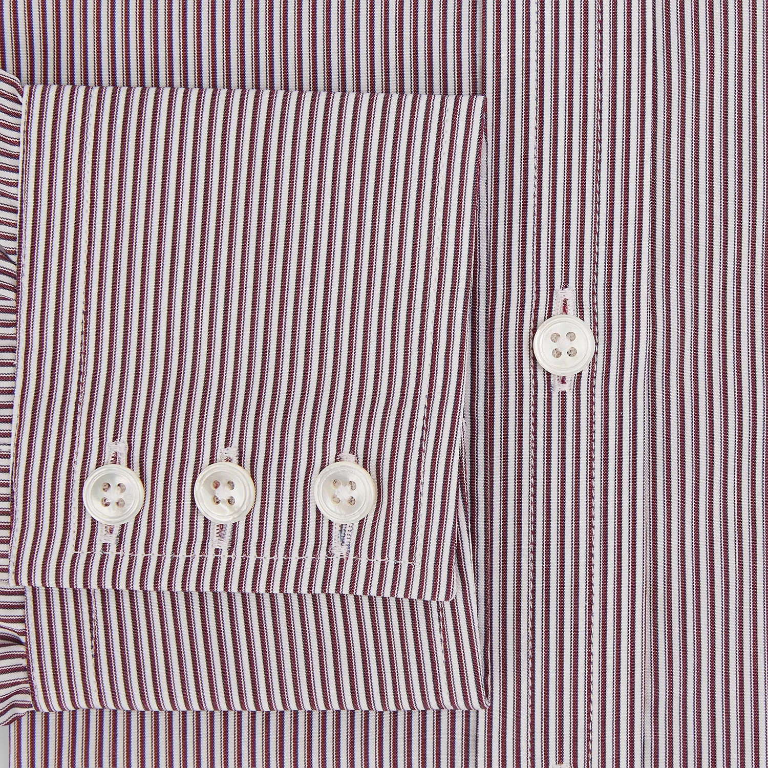 Burgundy Shadow Stripe Mayfair Shirt