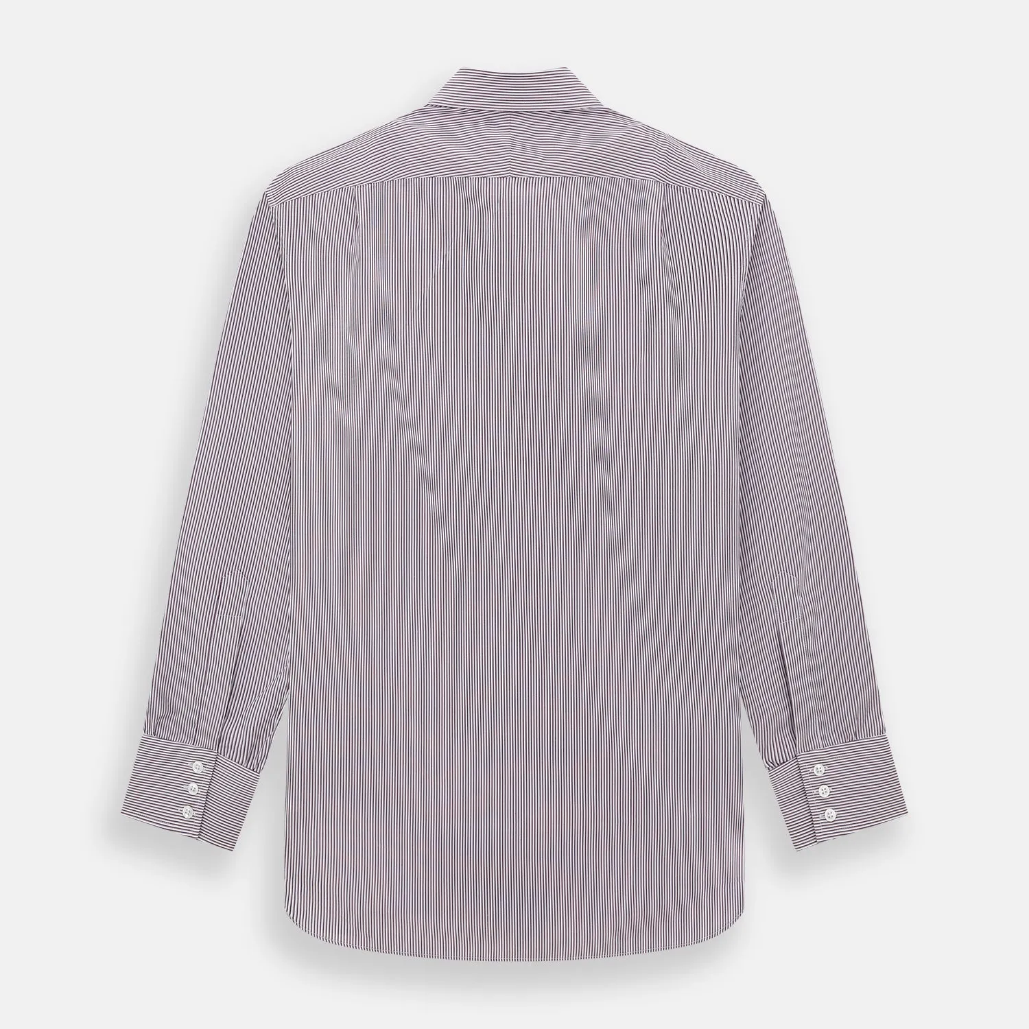Burgundy Shadow Stripe Mayfair Shirt