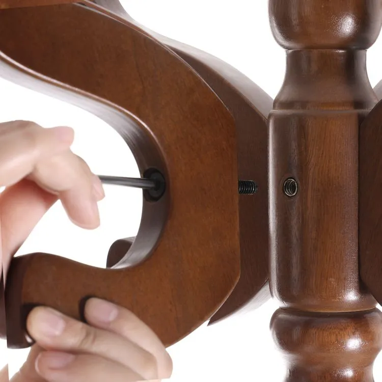 Coat Rack Free Standing with 11 Hooks, Wooden Hall Tree with Solid Rubberwood Base