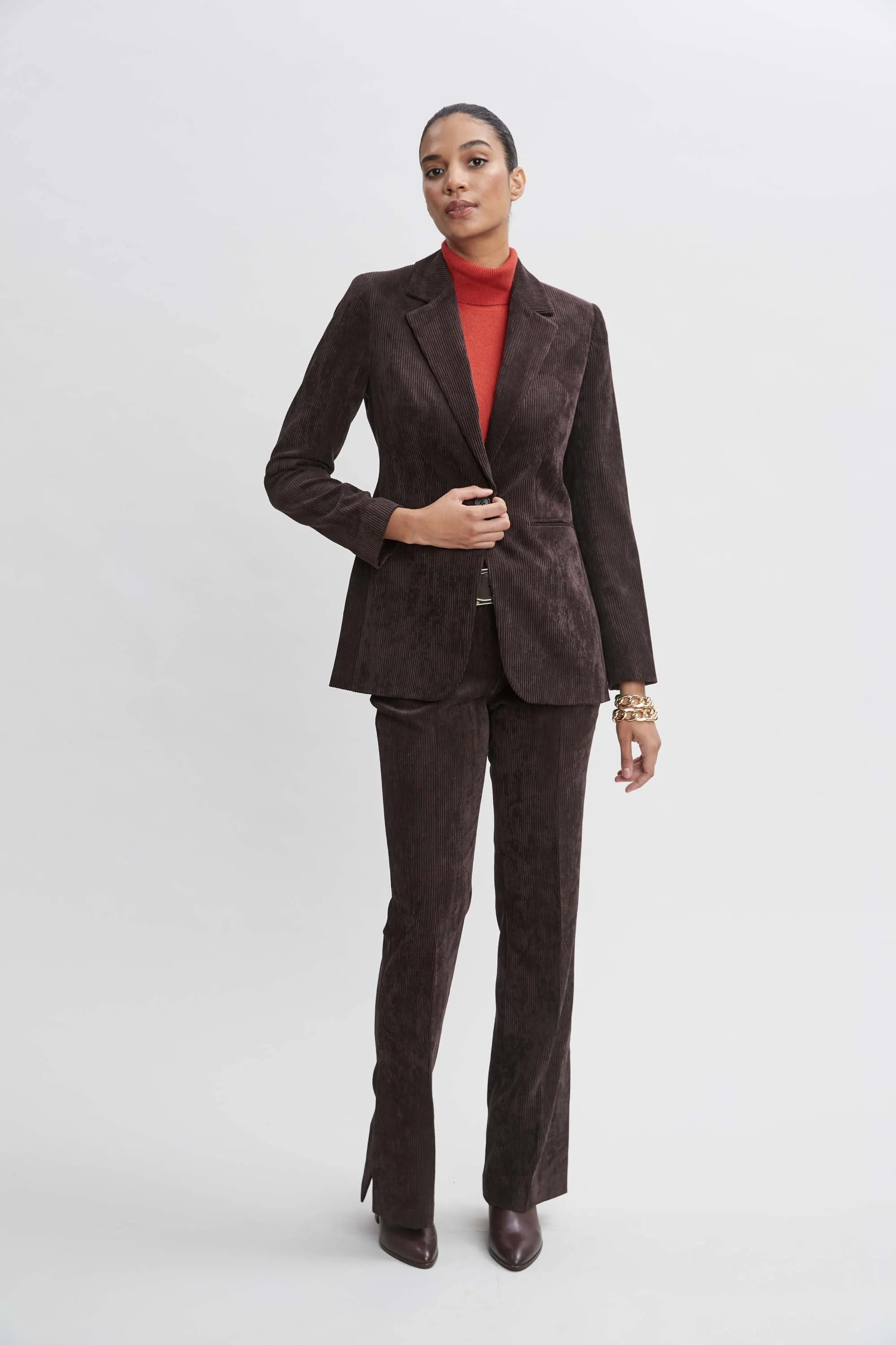 Corduroy Fit & Flare Pant