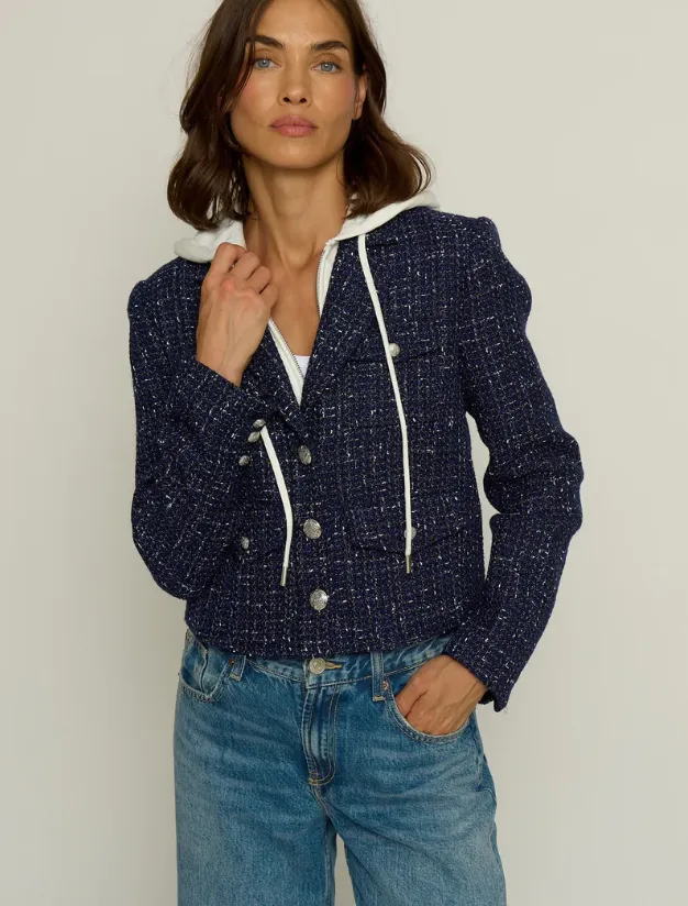 Crop Tweed Dickie Blazer -Central Park West