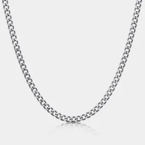 Cuban Chain Necklace Silver(6mm)