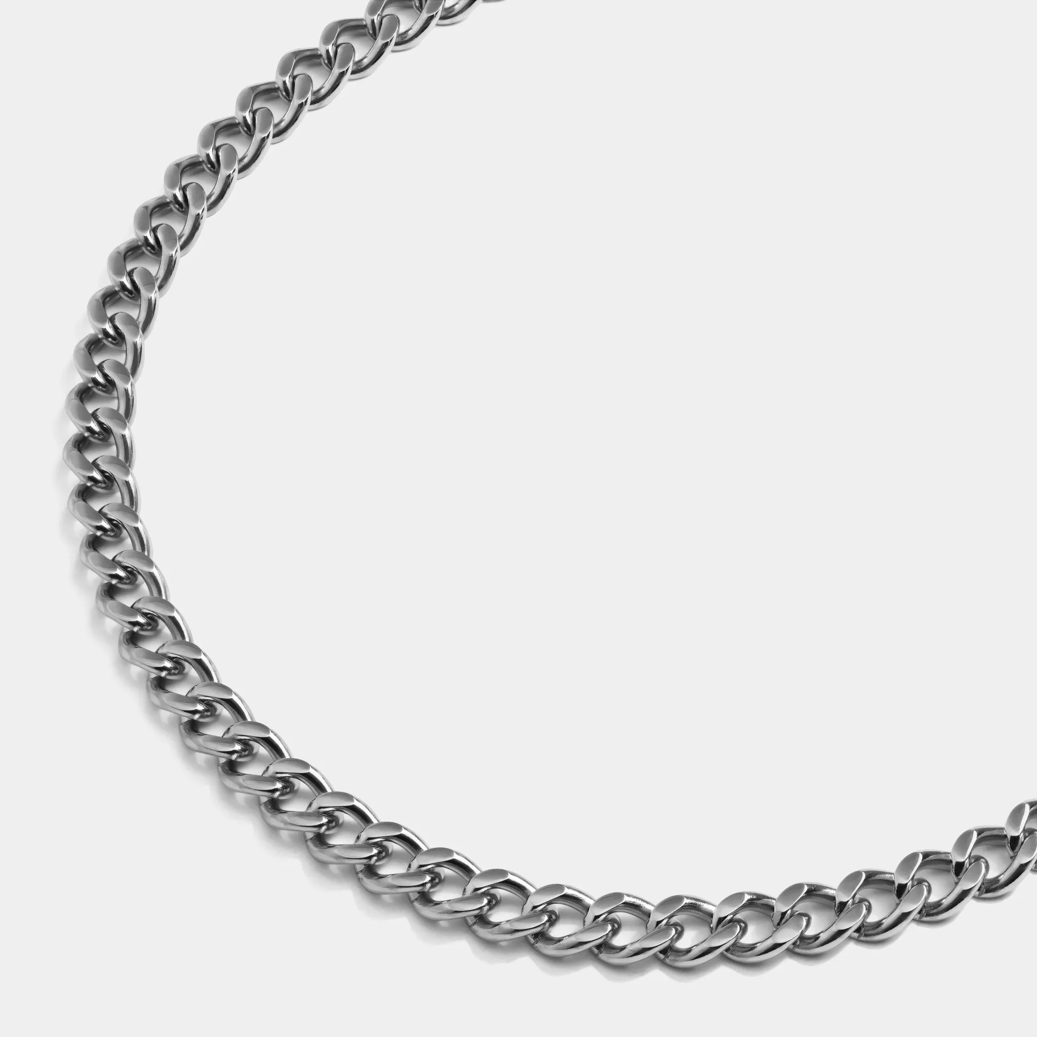 Cuban Chain Necklace Silver(6mm)
