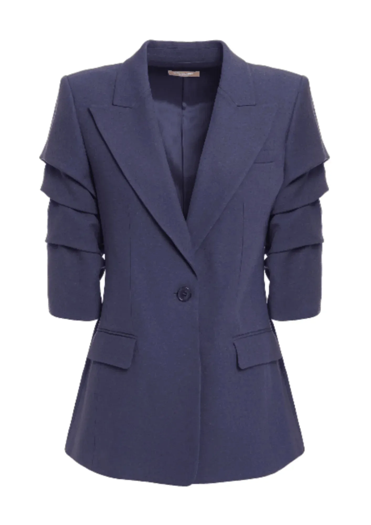 DARK BLUE CREPE BLAZER