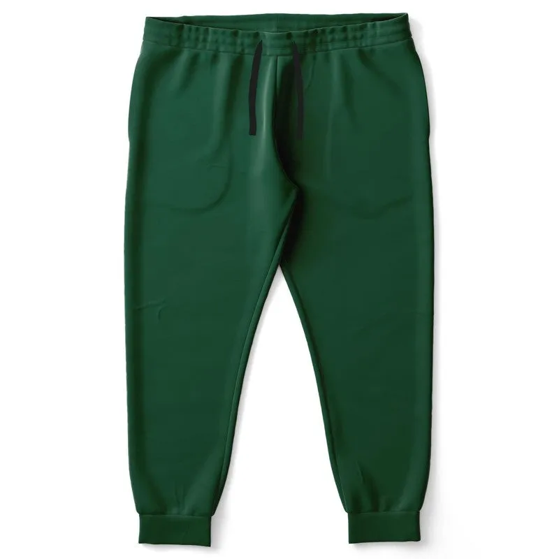 Dark Green Joggers | Unisex | with PLUS sizes | Dark Pastel Green | C60M0Y60K80