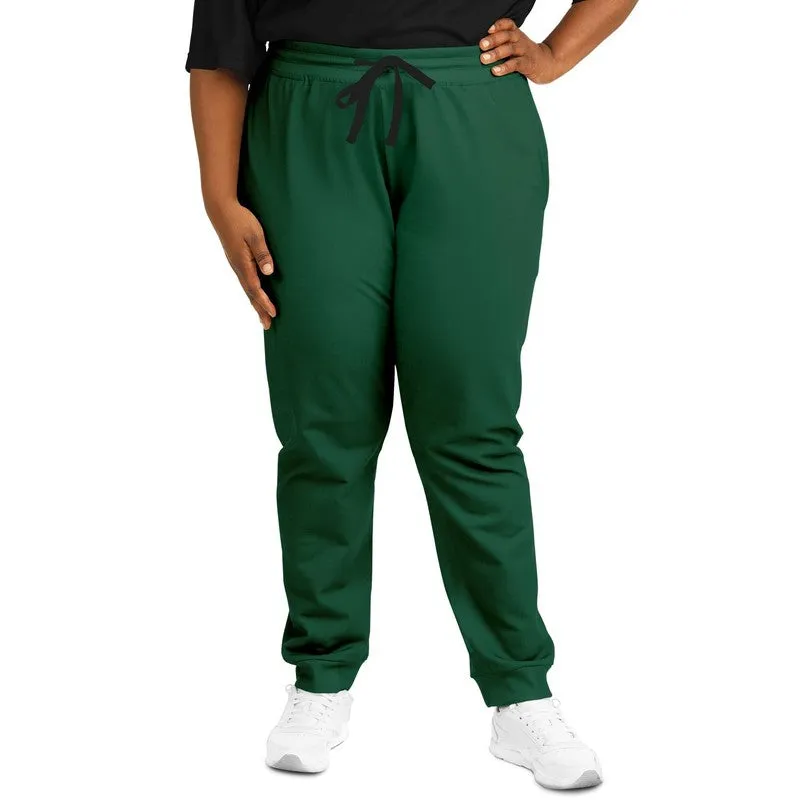 Dark Green Joggers | Unisex | with PLUS sizes | Dark Pastel Green | C60M0Y60K80
