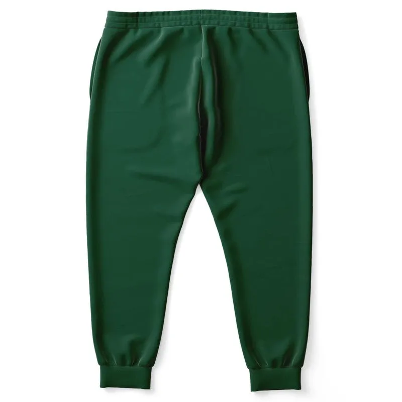 Dark Green Joggers | Unisex | with PLUS sizes | Dark Pastel Green | C60M0Y60K80