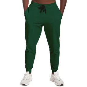 Dark Green Joggers | Unisex | with PLUS sizes | Dark Pastel Green | C60M0Y60K80