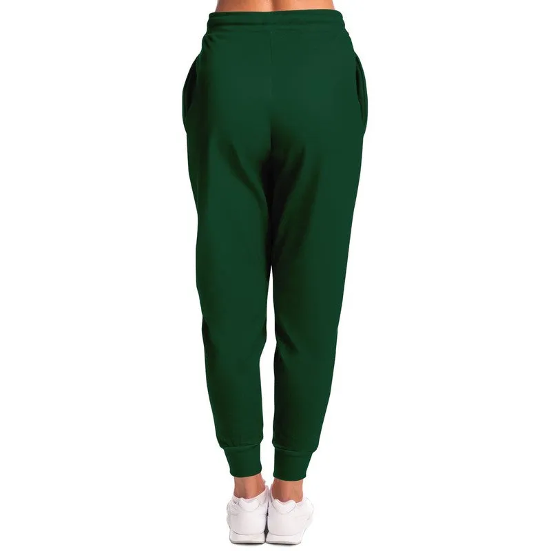 Dark Green Joggers | Unisex | with PLUS sizes | Dark Pastel Green | C60M0Y60K80