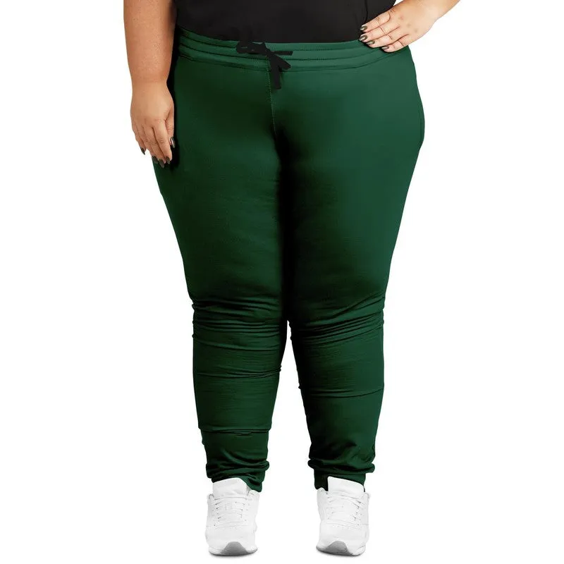 Dark Green Joggers | Unisex | with PLUS sizes | Dark Pastel Green | C60M0Y60K80
