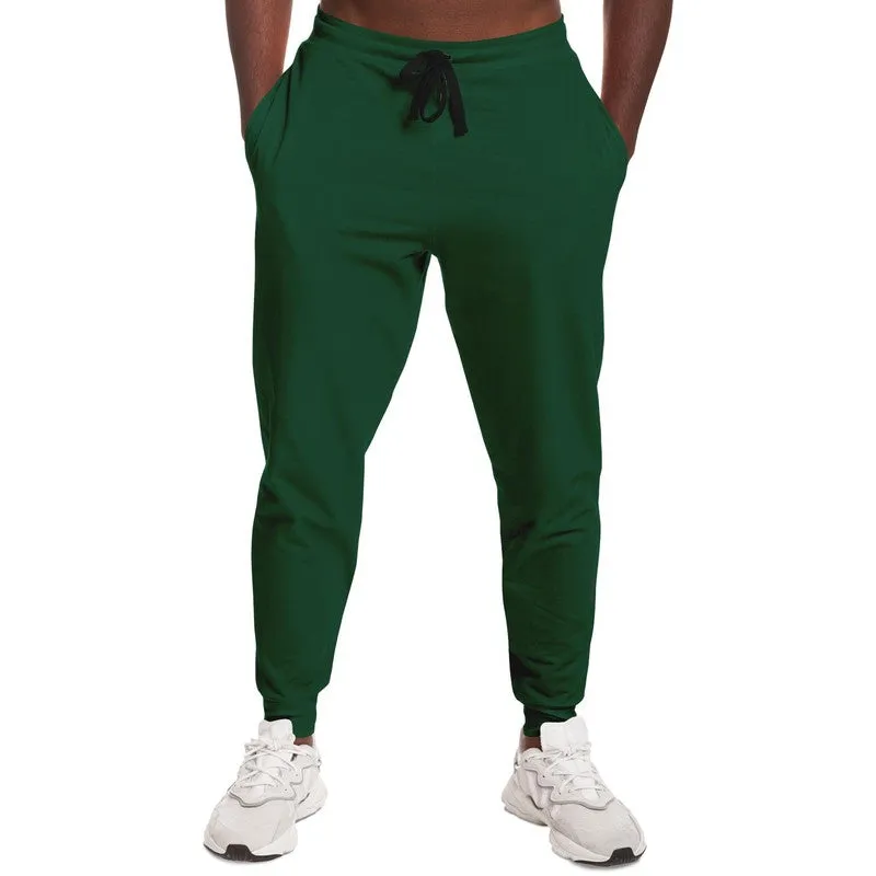 Dark Green Joggers | Unisex | with PLUS sizes | Dark Pastel Green | C60M0Y60K80