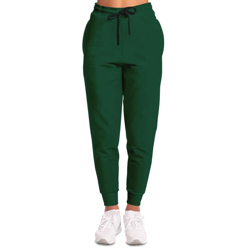 Dark Green Joggers | Unisex | with PLUS sizes | Dark Pastel Green | C60M0Y60K80