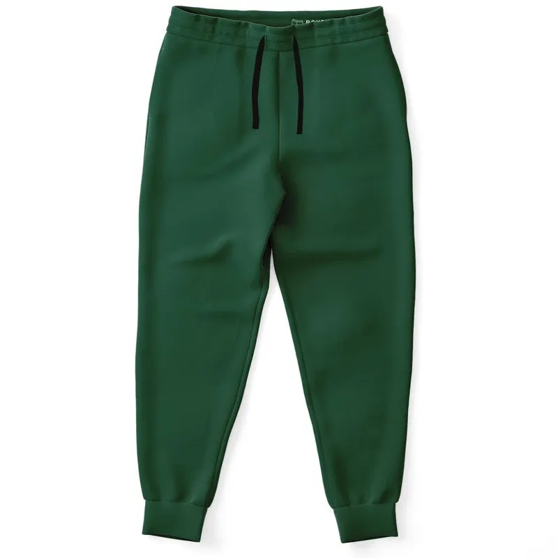 Dark Green Joggers | Unisex | with PLUS sizes | Dark Pastel Green | C60M0Y60K80