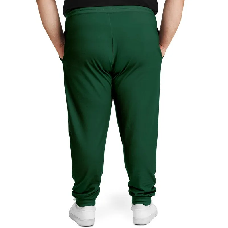 Dark Green Joggers | Unisex | with PLUS sizes | Dark Pastel Green | C60M0Y60K80