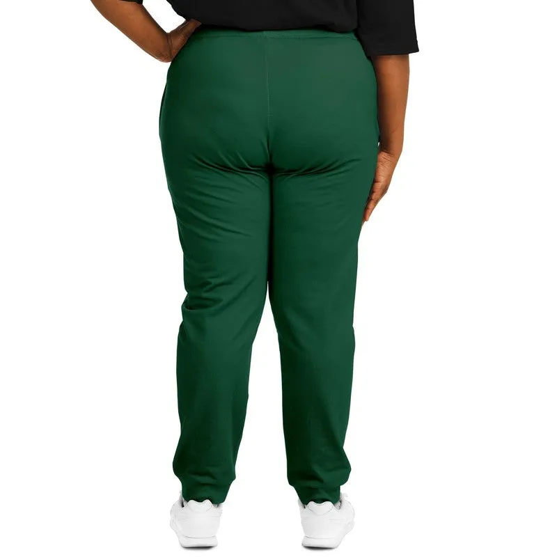 Dark Green Joggers | Unisex | with PLUS sizes | Dark Pastel Green | C60M0Y60K80