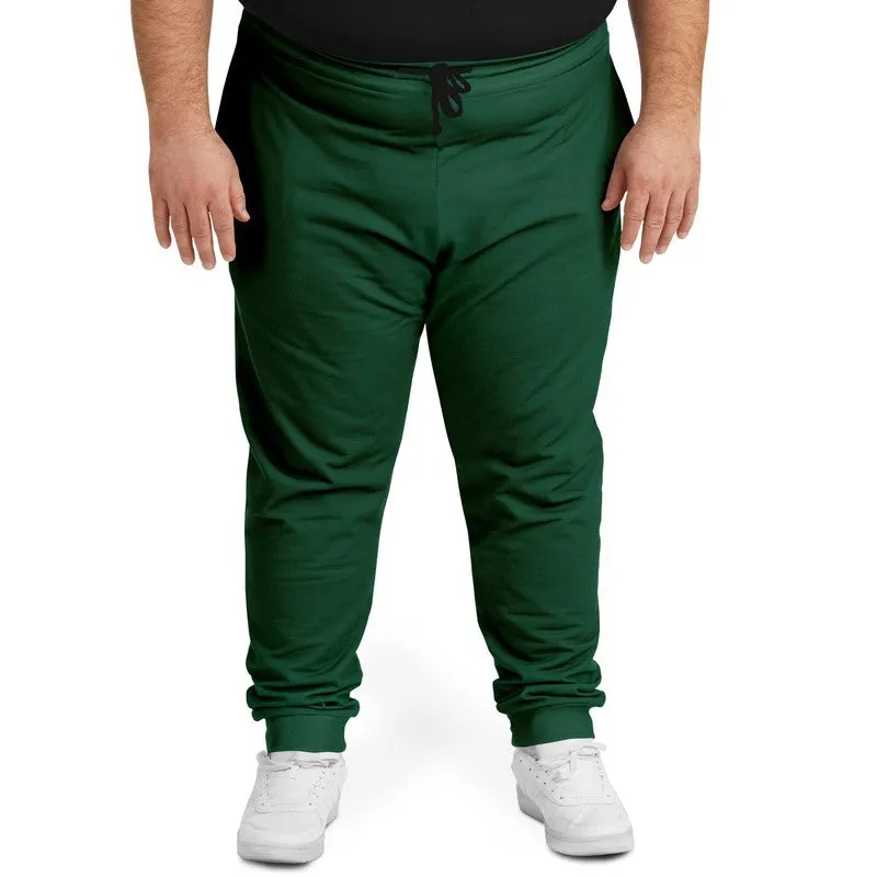 Dark Green Joggers | Unisex | with PLUS sizes | Dark Pastel Green | C60M0Y60K80