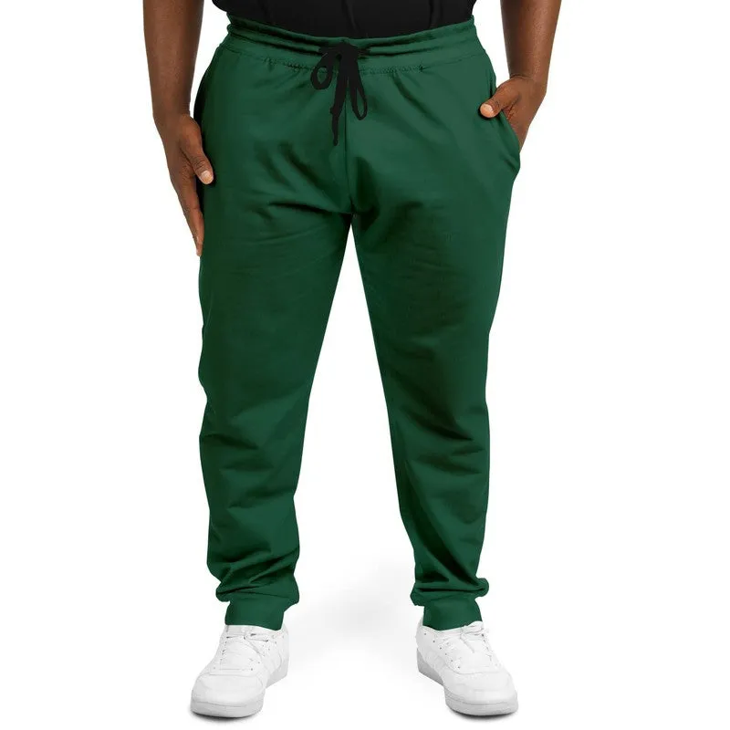 Dark Green Joggers | Unisex | with PLUS sizes | Dark Pastel Green | C60M0Y60K80