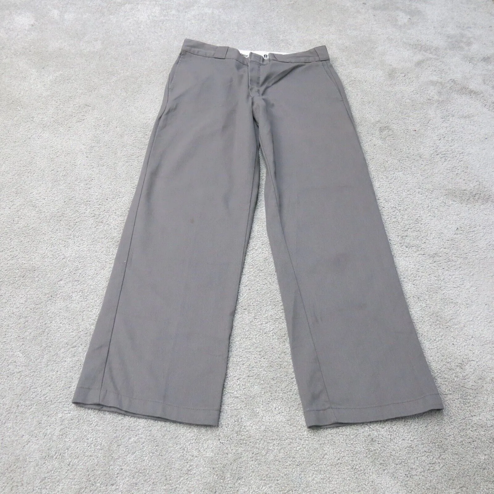 Dickies Pants Mens 32 Gray Dress Pants Mid Rise Straight Leg 874 Original Fit