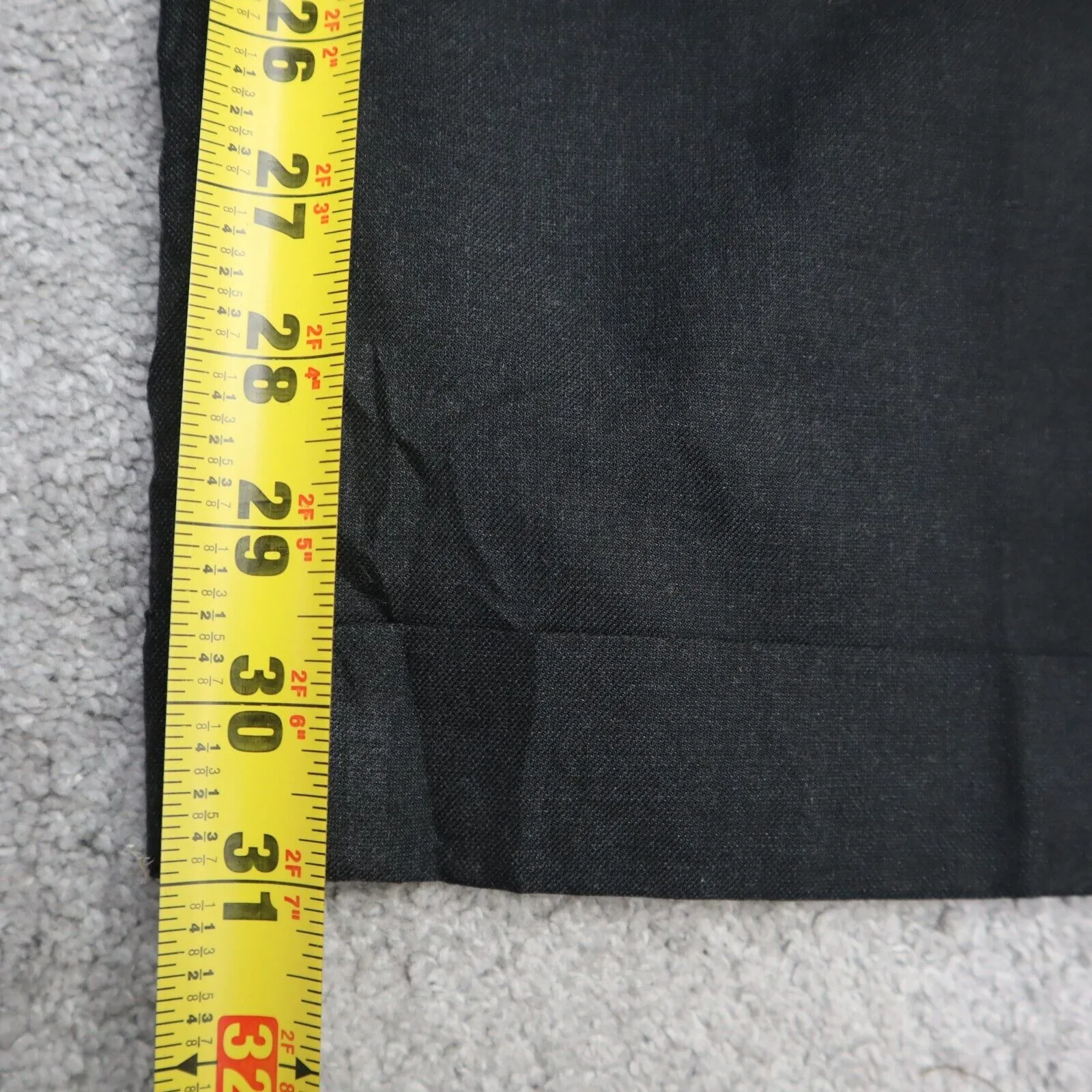 Dockers Mens Straight Leg Dress Pant Relaxed Fit Mid Rise Pockets Black W32XL32