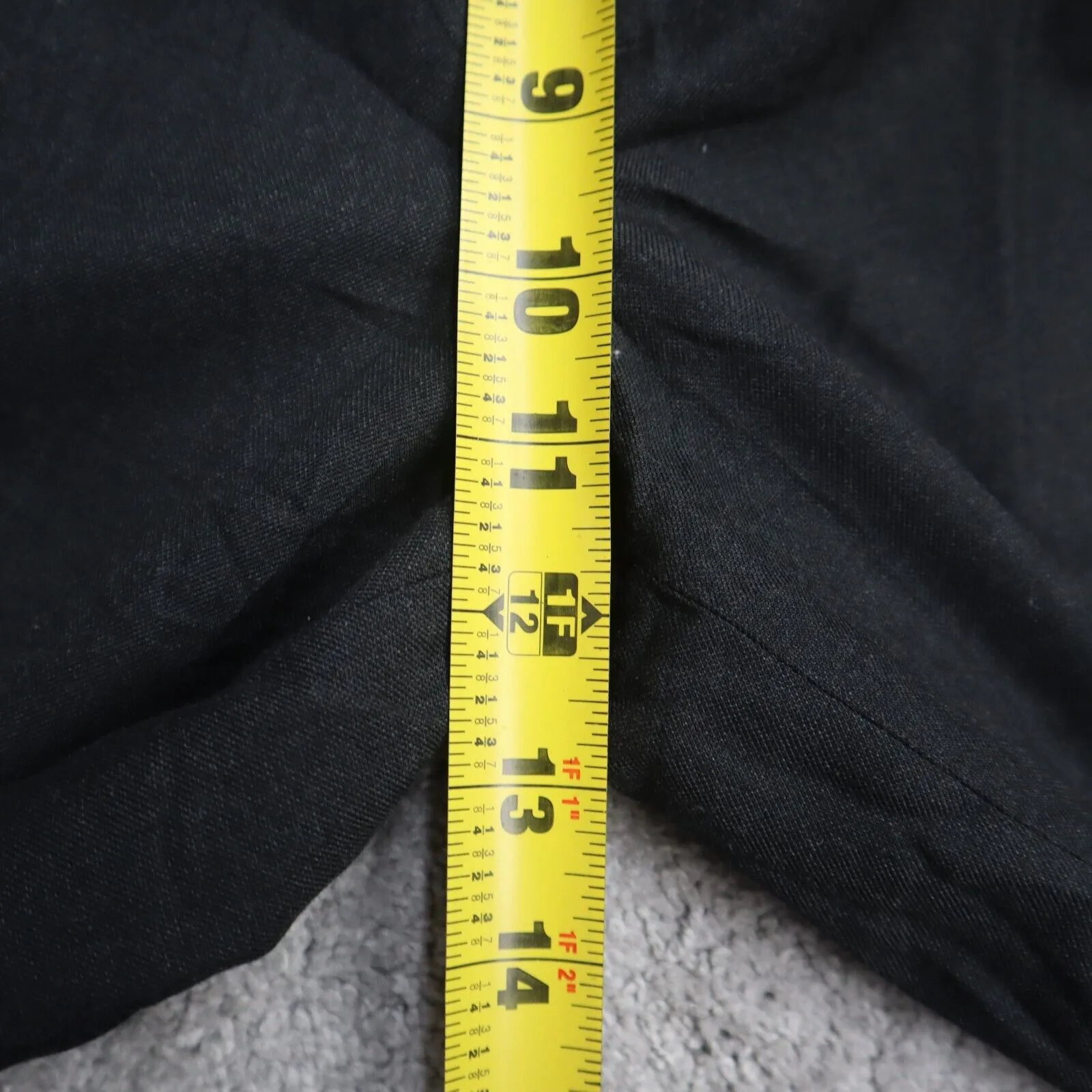 Dockers Mens Straight Leg Dress Pant Relaxed Fit Mid Rise Pockets Black W32XL32