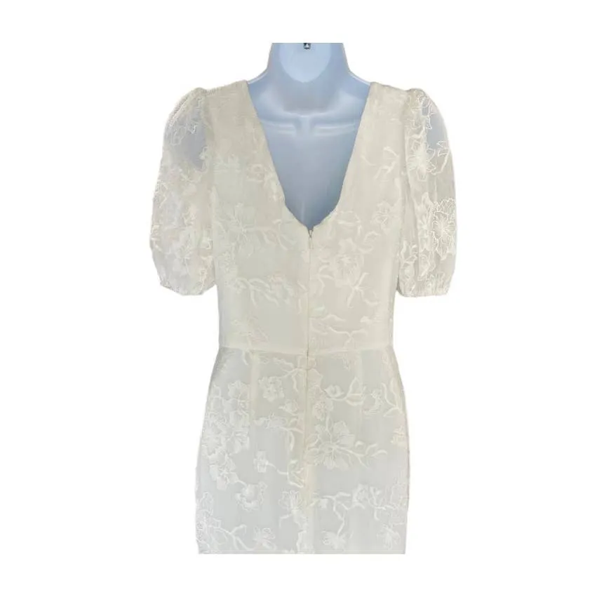 Dress The Population Off White Lace Trumpette Gown Dress Bohemian Festival S