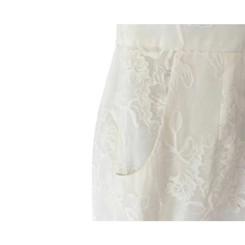 Dress The Population Off White Lace Trumpette Gown Dress Bohemian Festival S