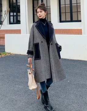 Duffle Winter High-End Thickened Hepburn Woolen Women's Coat